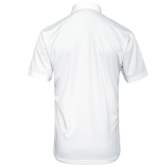 Men's Executive Collar Off-White Golf Polo Shirt.