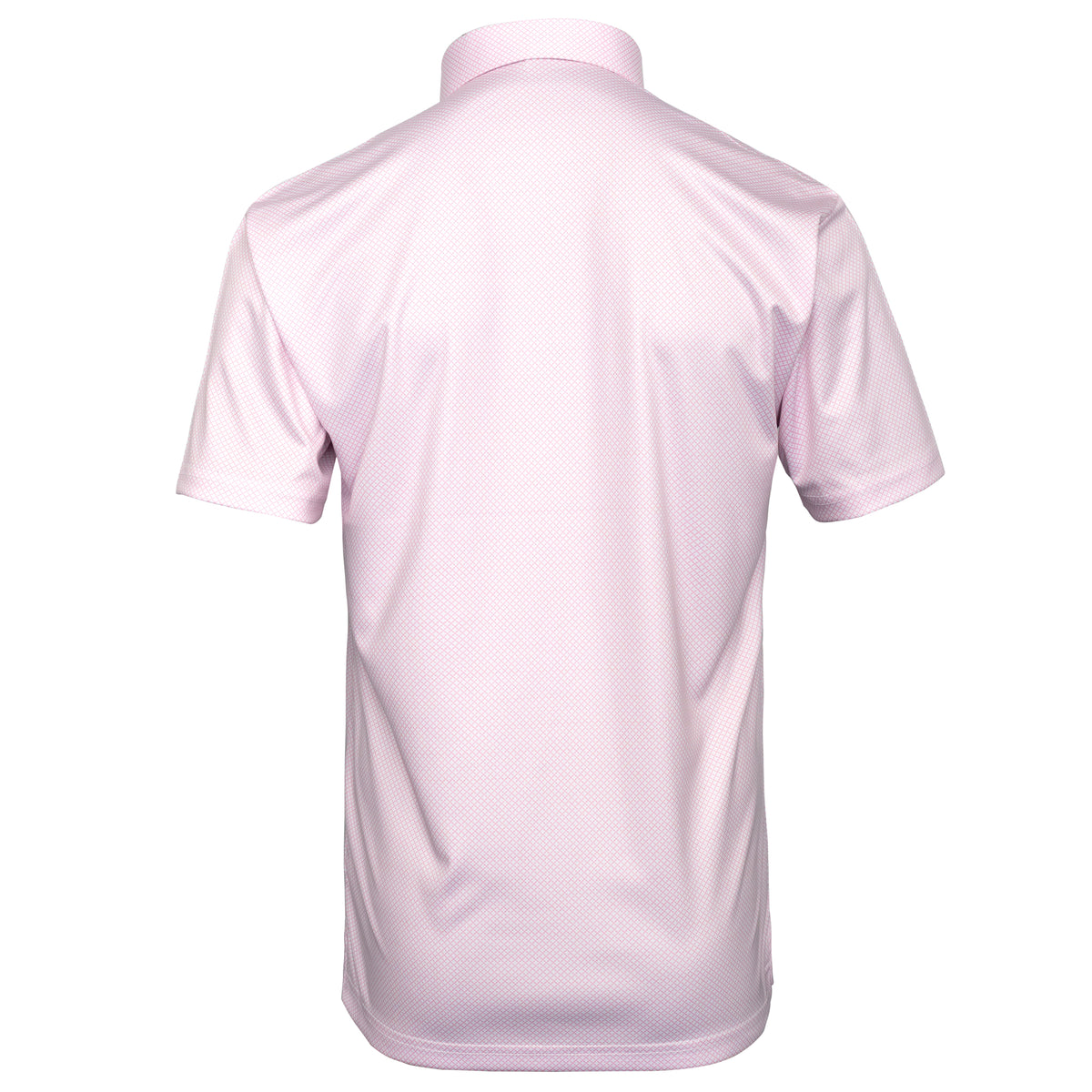 Mens Executive Collar Micro Diamond Cross Hatch Golf Polo Shirt