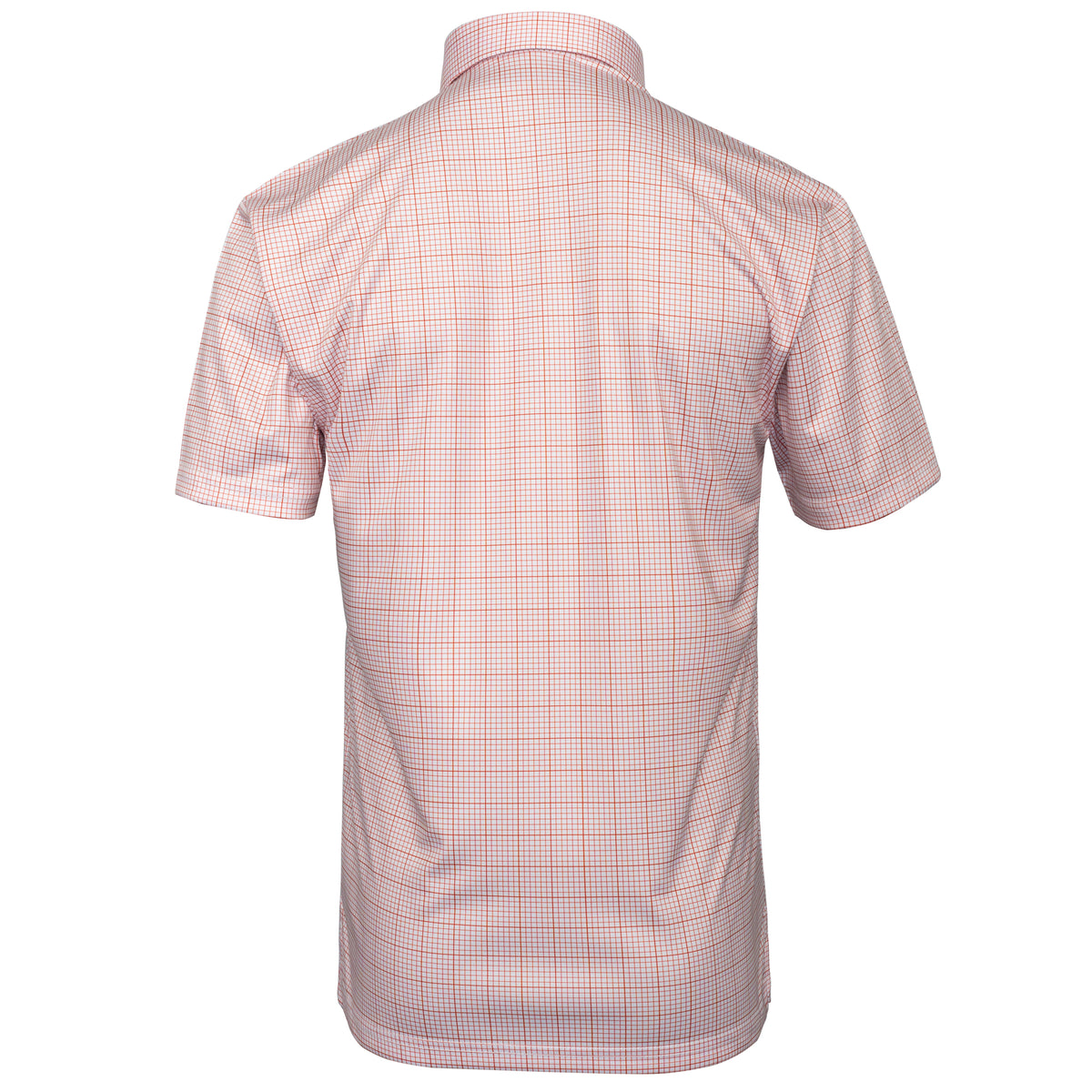 Men's Executive Collar Fine Graph Check Golf Polo Shirt.