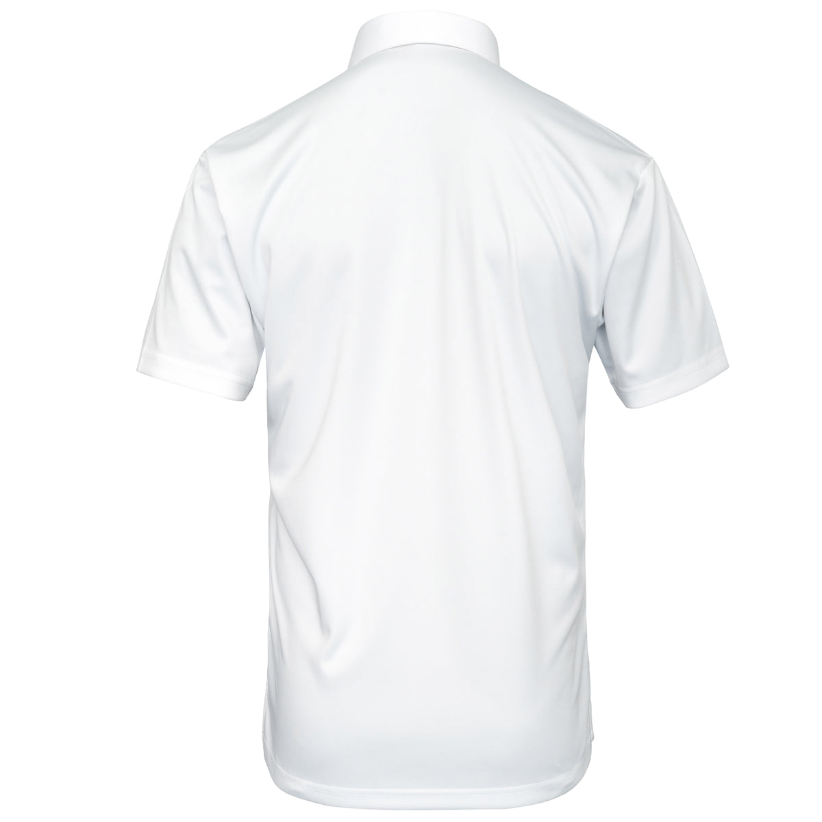 Men's Executive Collar Off-White Golf Polo Shirt.